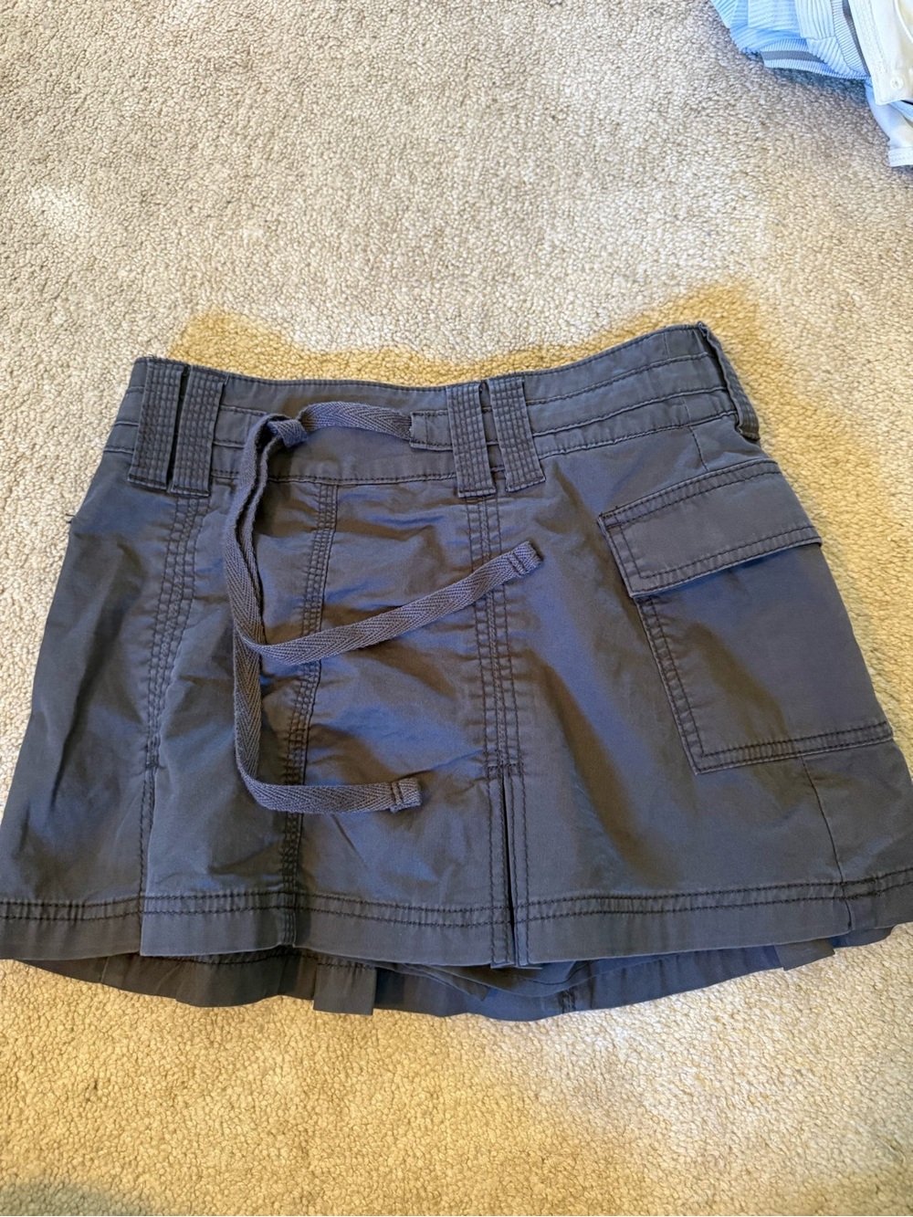 Hollister Navy Utility Skort with Tie Waist